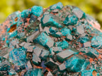 Natural Dioptase with Chrysocolla, Malachite and Shattuckite Specimens x 2 From Likasi, Congo - Toprock Gemstones and Minerals 