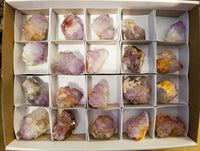 Natural Amethyst Spirit Quartz Clusters x 20 From Boekenhouthoek, South Africa