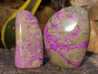 Polished Stichtite Standing Free Forms x 3 From Barberton, South Africa - Toprock Gemstones and Minerals 