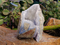 Natural Blue Lace Agate Geode Specimens x 2 From Nsanje, Malawi