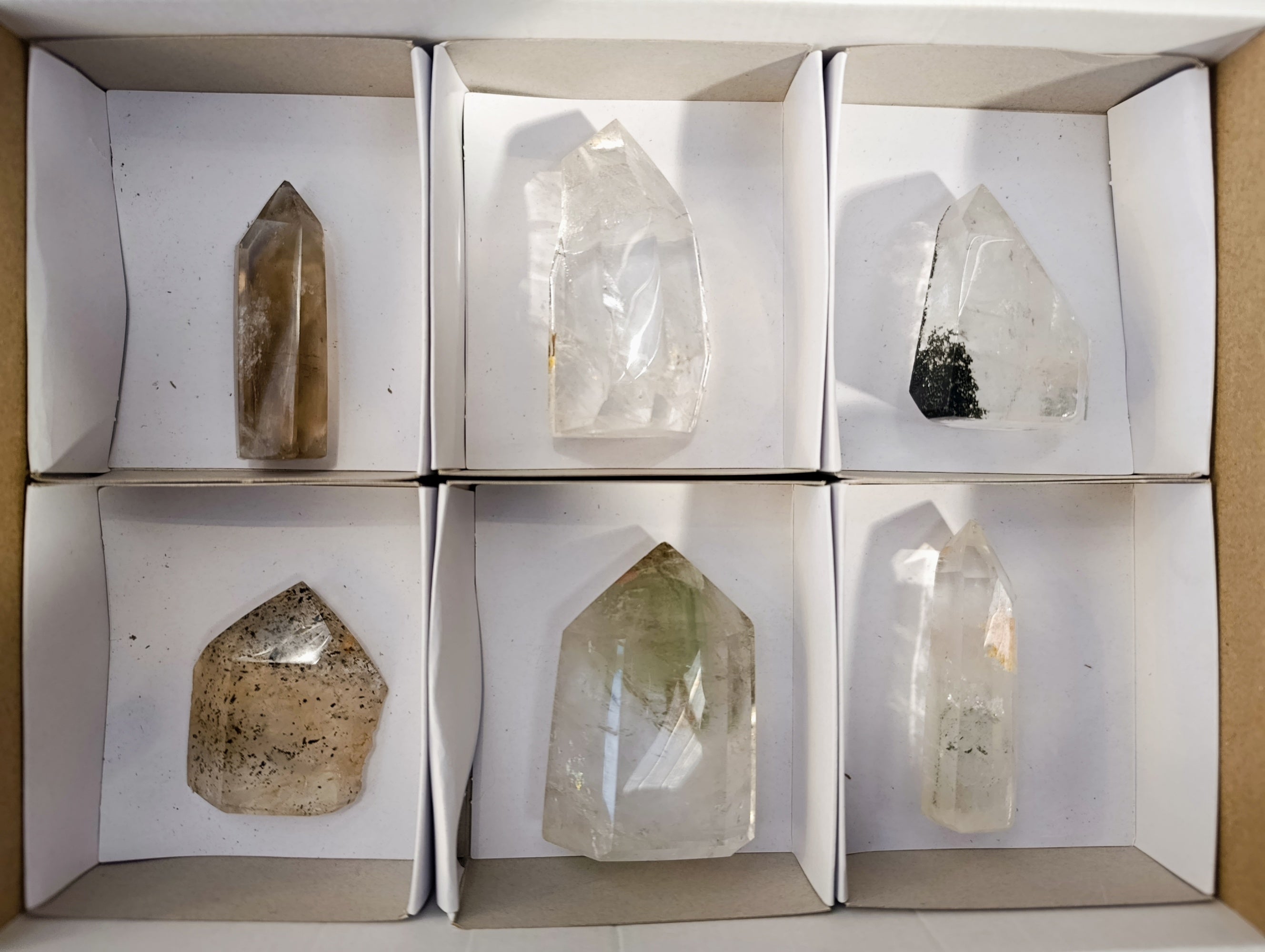 Polished Mix Of Selected Points x 6 From Madagascar - Toprock Gemstones and Minerals 