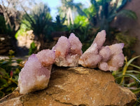 Natural Amethyst Spirit Quartz Clusters x 6 From Boekenhouthoek, South Africa