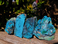 Natural Silica Chrysocolla Specimens x 5 From Kulukuluku, Congo - Toprock Gemstones and Minerals 