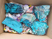 Natural Silica Chrysocolla Specimens x 5 From Kulukuluku, Congo - Toprock Gemstones and Minerals 