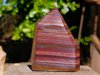 Polished Banded Tiger Iron Points x 2 From Northern Cape, South Africa - Toprock Gemstones and Minerals 