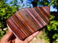 Polished Banded Tiger Iron Points x 2 From Northern Cape, South Africa - Toprock Gemstones and Minerals 