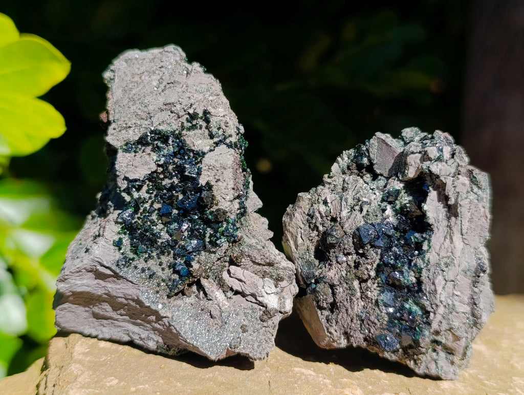 Natural Libethenite Crystals On Dolomite Matrix Specimens x 6 From Shituru, Congo - Toprock Gemstones and Minerals 
