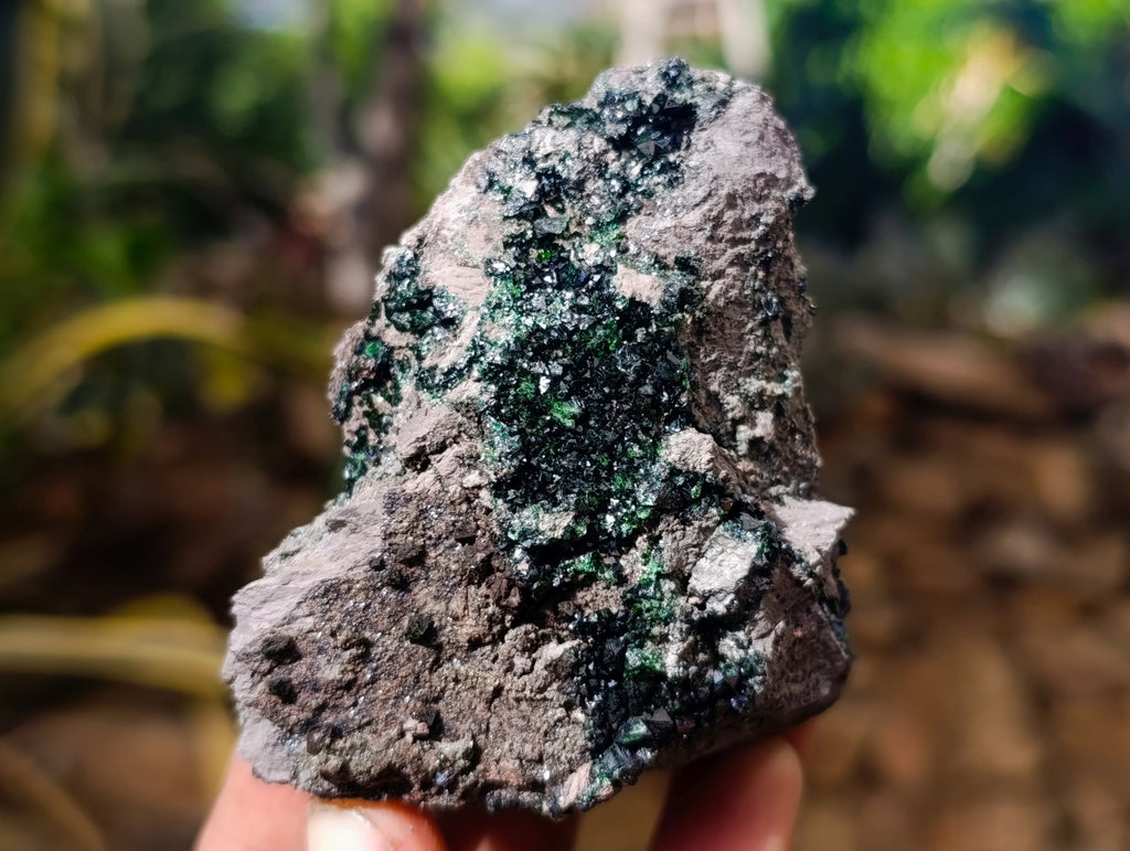 Natural Libethenite Crystals On Dolomite Matrix Specimens x 6 From Shituru, Congo - Toprock Gemstones and Minerals 