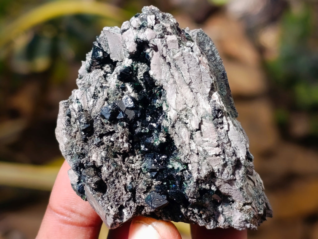 Natural Libethenite Crystals On Dolomite Matrix Specimens x 6 From Shituru, Congo - Toprock Gemstones and Minerals 