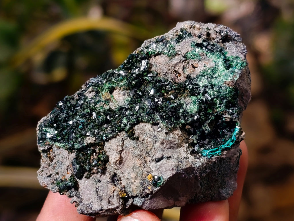 Natural Libethenite Crystals On Dolomite Matrix Specimens x 6 From Shituru, Congo - Toprock Gemstones and Minerals 