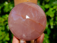 Polished Rose Quartz Spheres x 2 Ambatondrazaka, Madagascar
