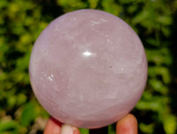 Polished Rose Quartz Spheres x 2 Ambatondrazaka, Madagascar