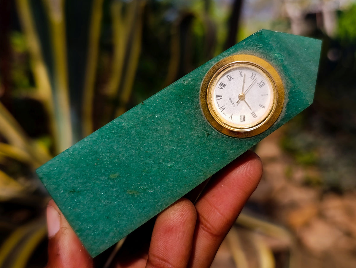 Polished Aventurine Obelisk Clock Towers - sold per item - From Zimbabwe - Toprock Gemstones and Minerals 