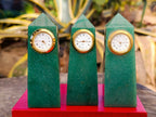 Polished Aventurine Obelisk Clock Towers - sold per item - From Zimbabwe - Toprock Gemstones and Minerals 