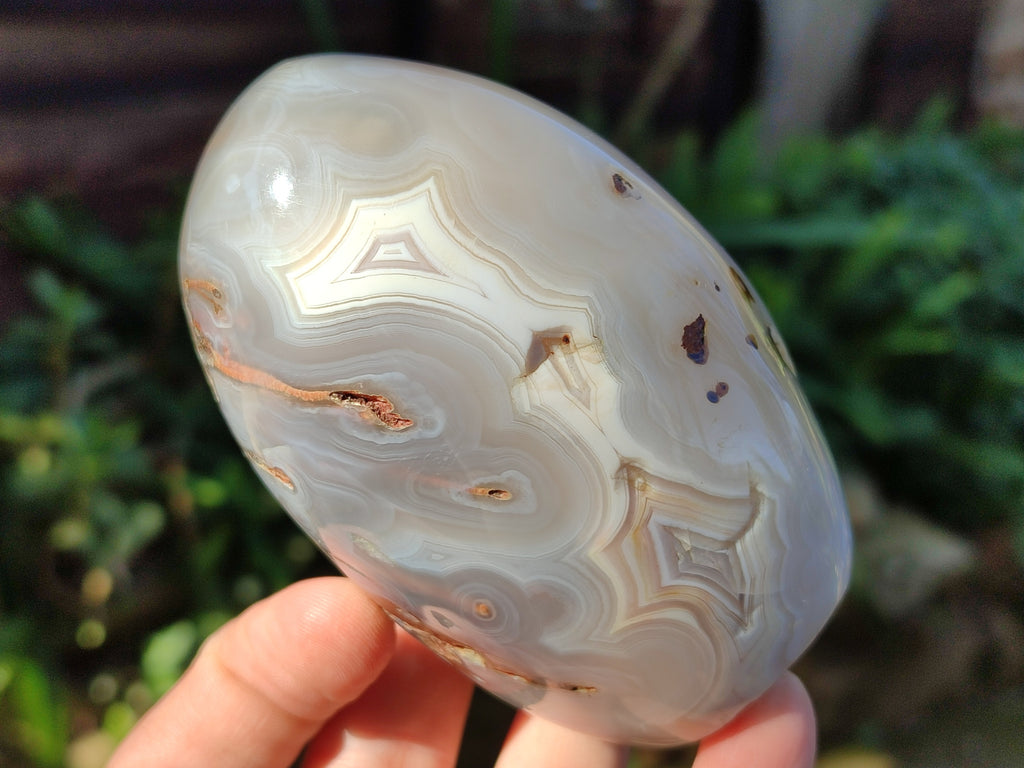 Polished Dendritic Opal Standing Free Forms x 5 From Moralambo, Madagascar - Toprock Gemstones and Minerals 