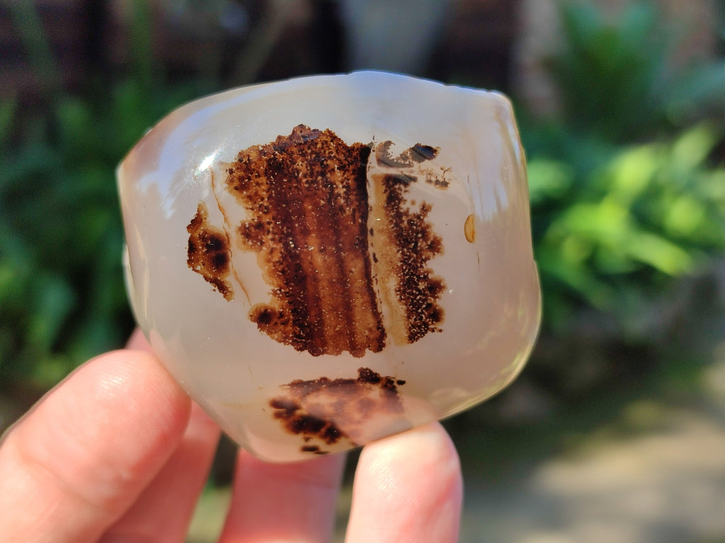 Polished Dendritic Opal Standing Free Forms x 5 From Moralambo, Madagascar - Toprock Gemstones and Minerals 