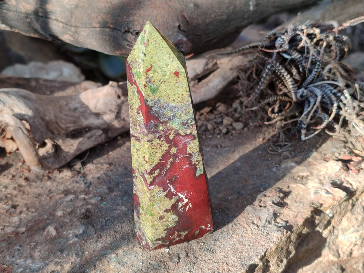 Polished Bloodstone Points x 3 From Swaziland - Toprock Gemstones and Minerals 