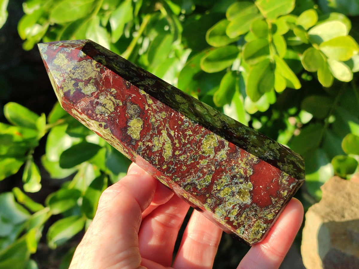 Polished Bloodstone Points x 3 From Swaziland - Toprock Gemstones and Minerals 