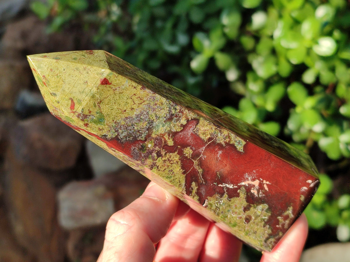 Polished Bloodstone Points x 3 From Swaziland - Toprock Gemstones and Minerals 