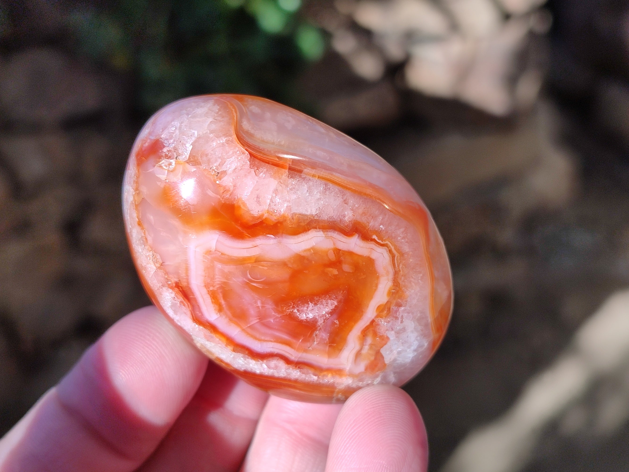 Polished Carnelian Palm Stones x 24 From Madagascar - Toprock Gemstones and Minerals 
