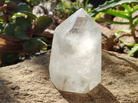 Polished Clear Rainbow Veil Quartz Crystals x 2 From Madagascar - Toprock Gemstones and Minerals 