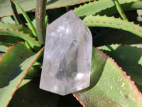 Polished Clear Rainbow Veil Quartz Crystals x 2 From Madagascar - Toprock Gemstones and Minerals 