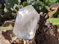 Polished Clear Rainbow Veil Quartz Crystals x 2 From Madagascar - Toprock Gemstones and Minerals 