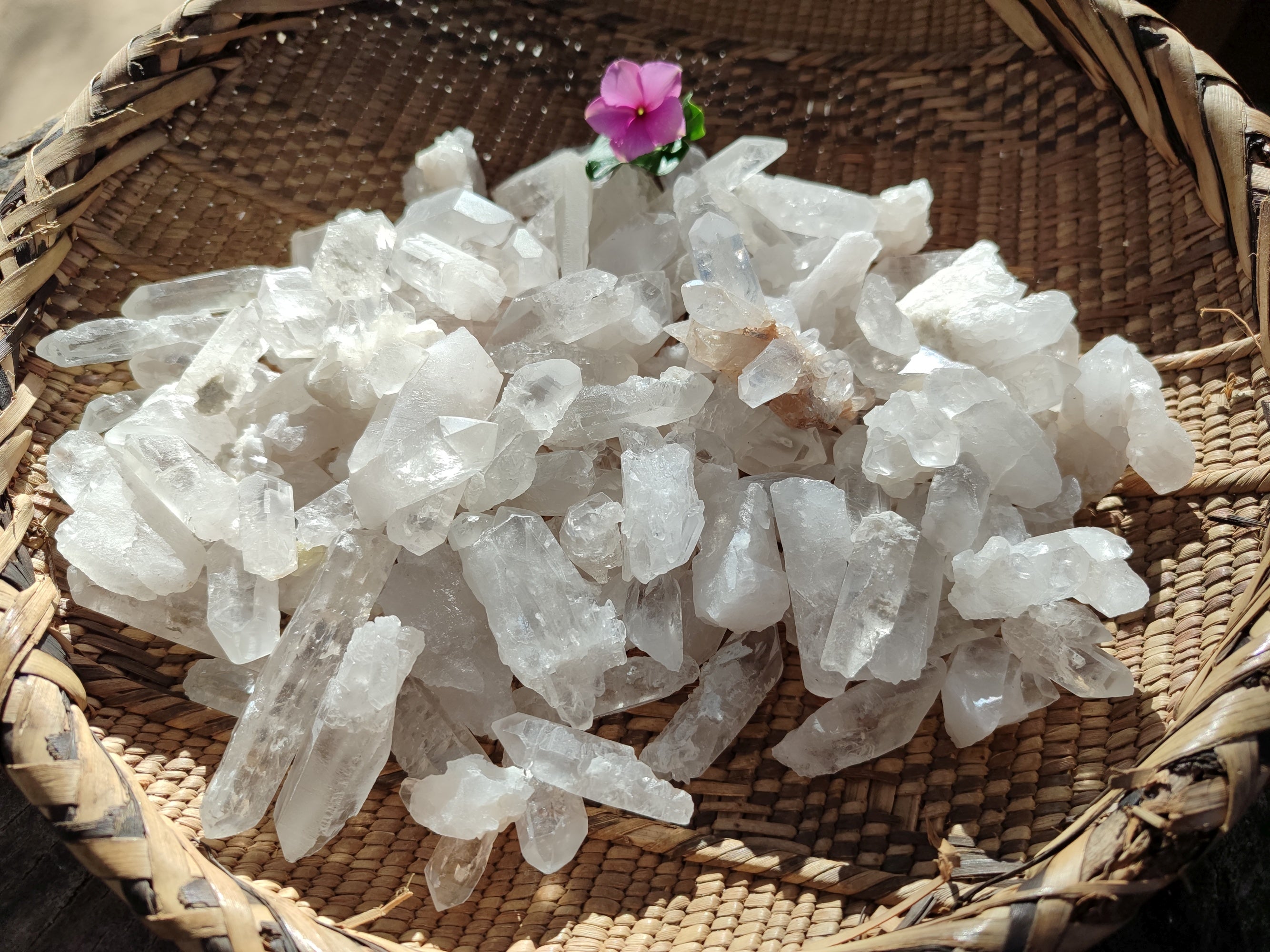 Natural Clear Quartz Crystals x 3 Kg Lot From Zambia - Toprock Gemstones and Minerals 