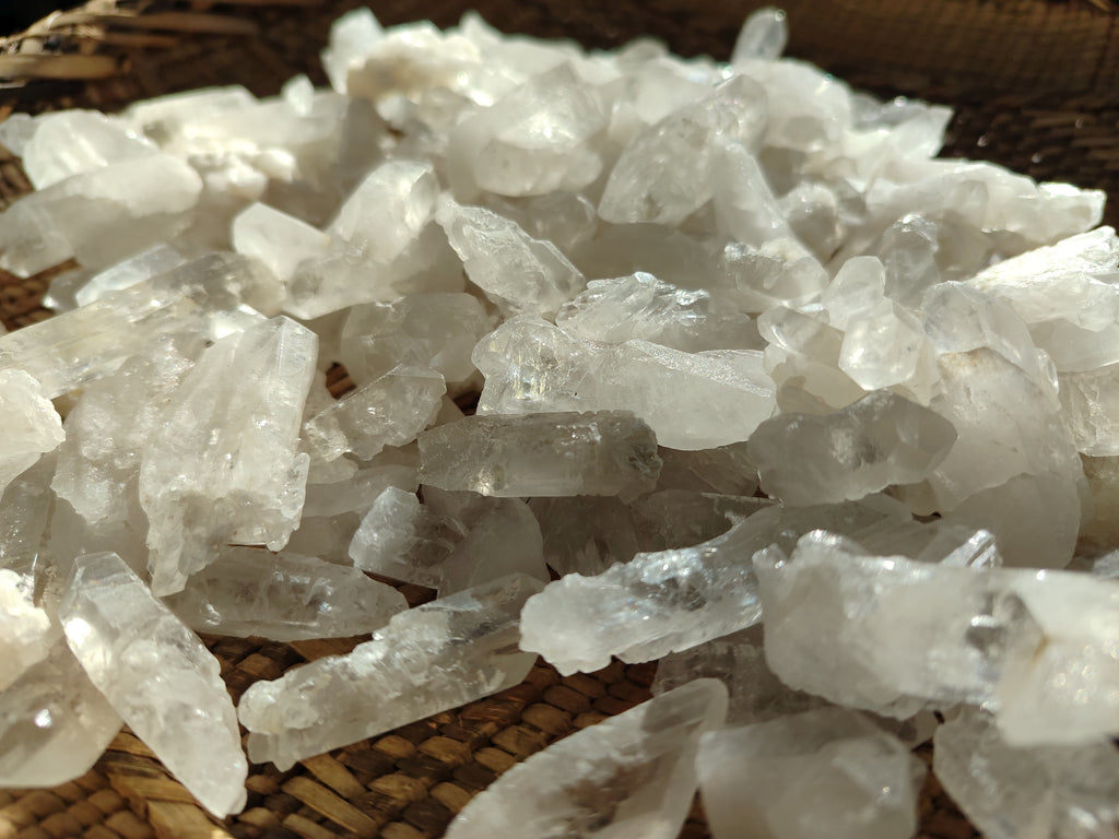 Natural Clear Quartz Crystals x 3 Kg Lot From Zambia - Toprock Gemstones and Minerals 