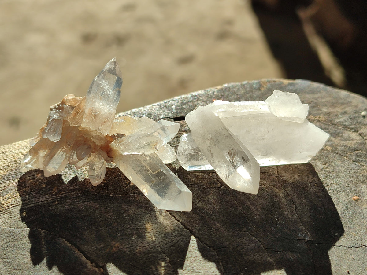 Natural Clear Quartz Crystals x 3 Kg Lot From Zambia - Toprock Gemstones and Minerals 