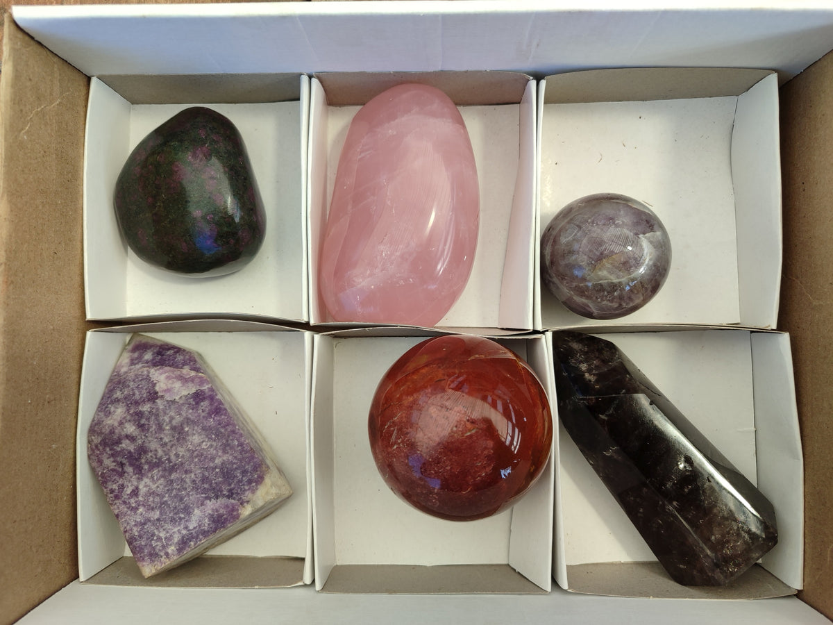 Polished Mix Of Selected Retail Items x 6 From Madagascar - Toprock Gemstones and Minerals 