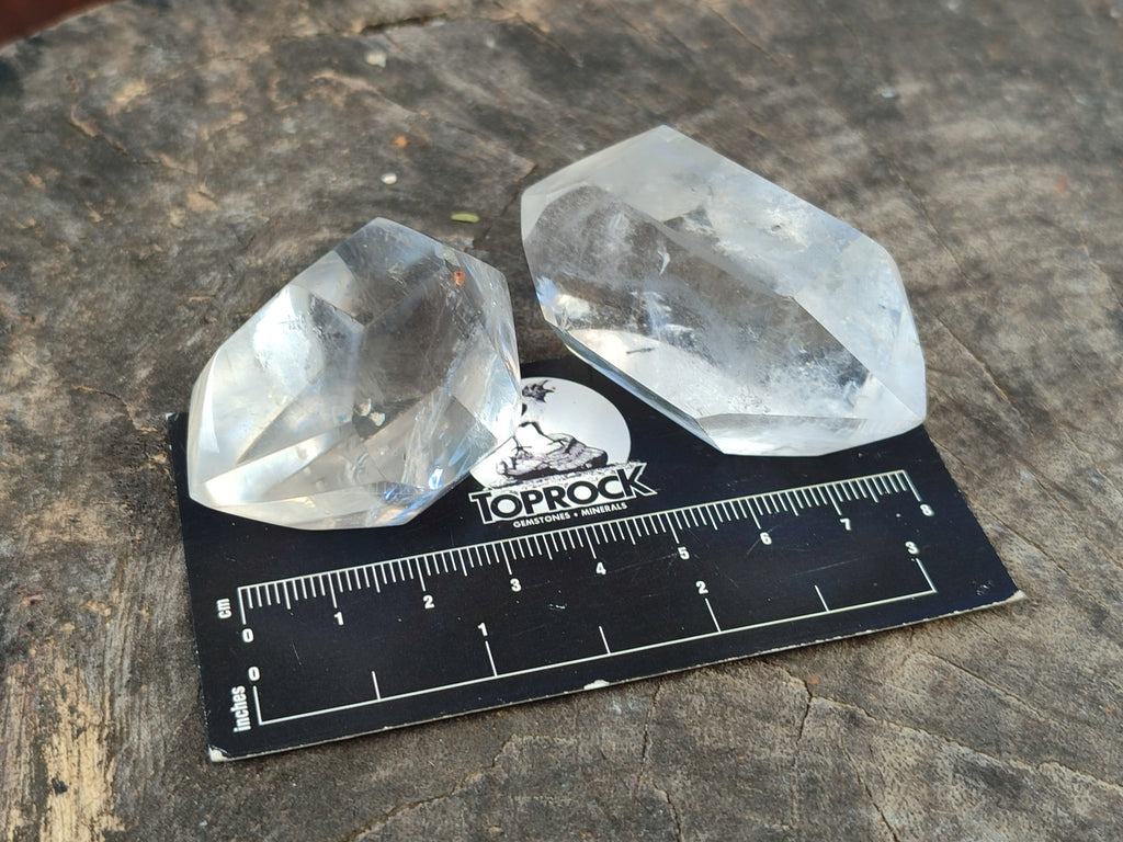 Polished Double Terminated Quartz Crystals x 24 From Madagascar - Toprock Gemstones and Minerals 