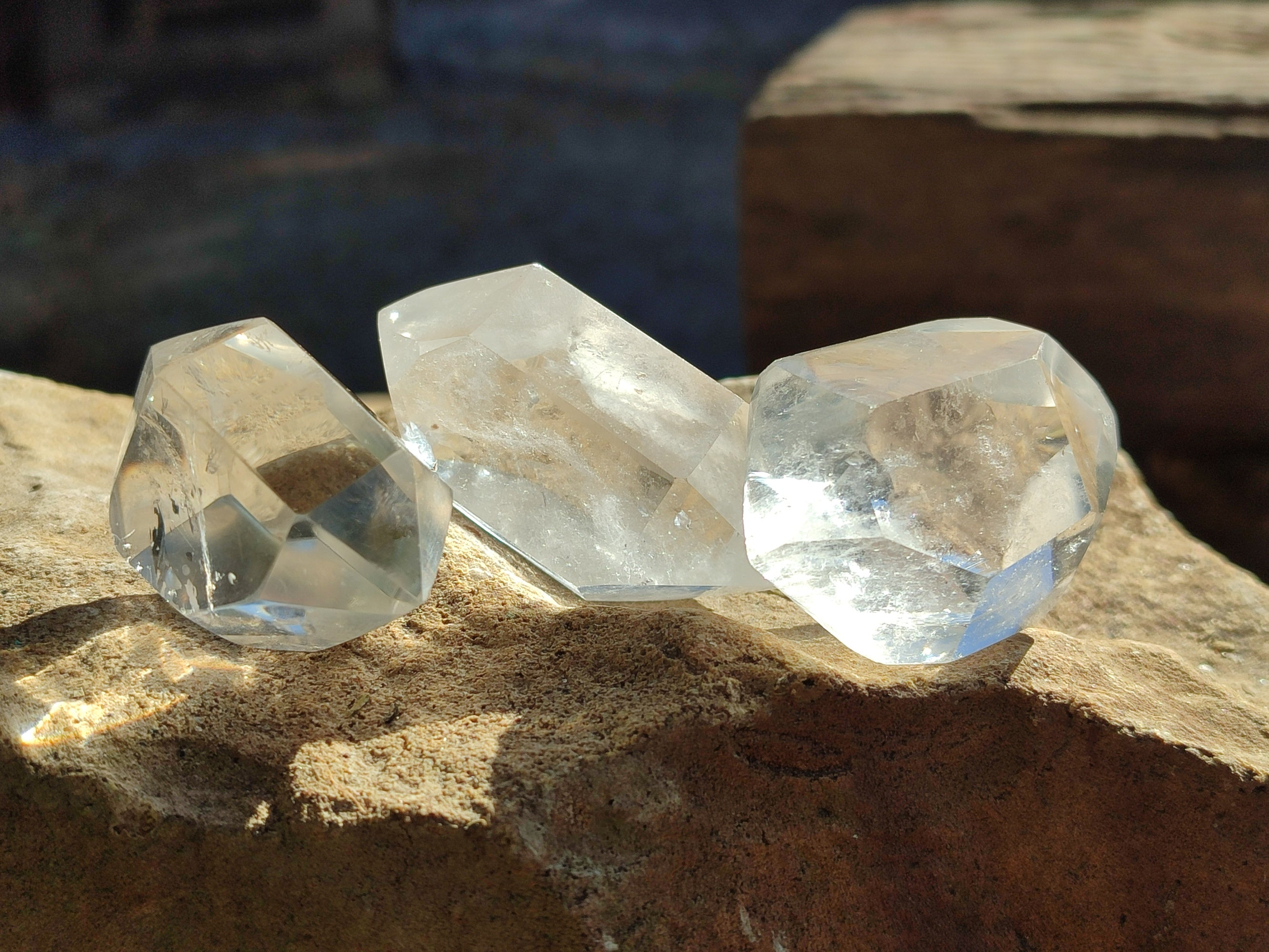 Polished Double Terminated Quartz Crystals x 24 From Madagascar - Toprock Gemstones and Minerals 