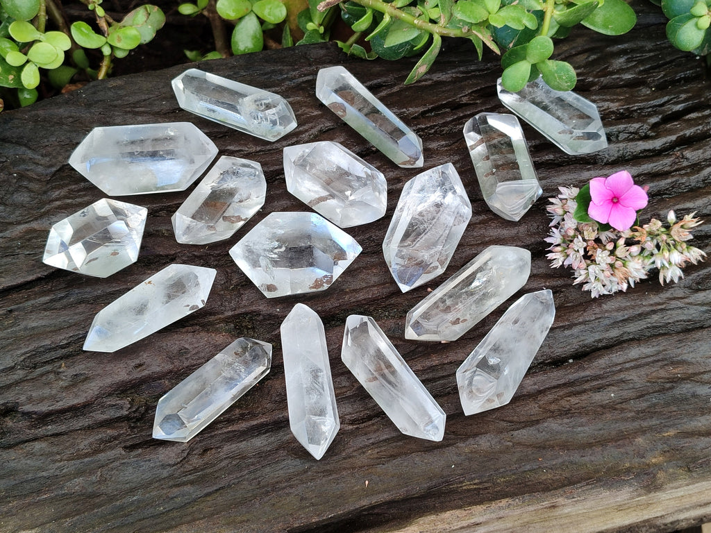 Polished Double Terminated Quartz Crystals x 24 From Madagascar - Toprock Gemstones and Minerals 