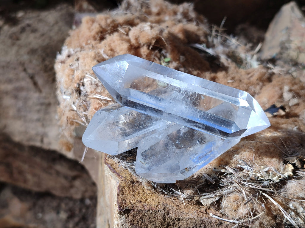 Polished Double Terminated Quartz Crystals x 24 From Madagascar - Toprock Gemstones and Minerals 