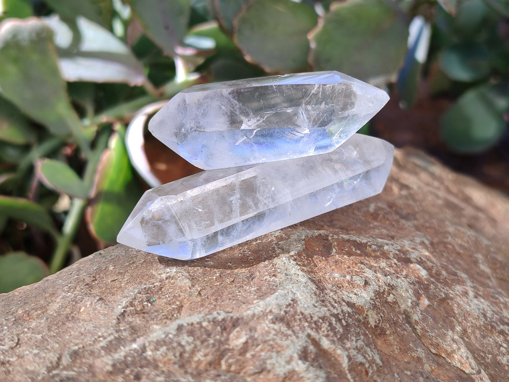 Polished Double Terminated Quartz Crystals x 24 From Madagascar - Toprock Gemstones and Minerals 