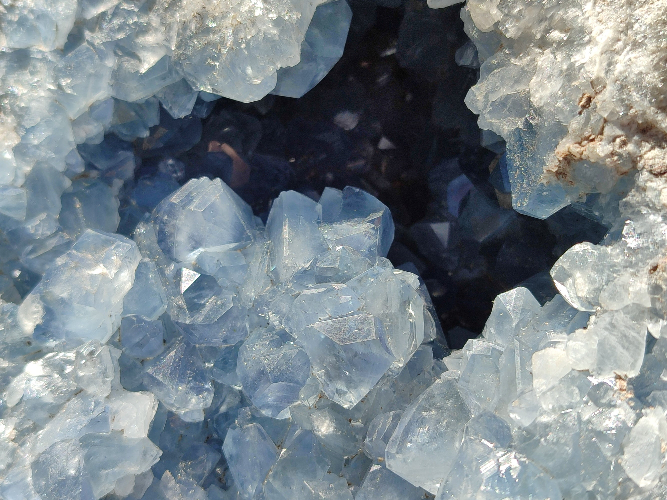 Natural Extra Large Celestite Geode Specimen x 1 From Sakoany, Madagascar - Toprock Gemstones and Minerals 