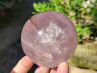 Polished Star Rose Quartz Spheres x 2 From Ambatondrazaka, Madagascar - Toprock Gemstones and Minerals 