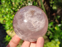 Polished Star Rose Quartz Spheres x 2 From Ambatondrazaka, Madagascar - Toprock Gemstones and Minerals 