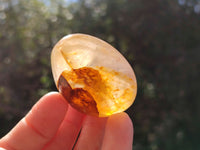 Polished Golden Healer Quartz Palm Stones x 20 From Madagascar