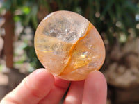 Polished Golden Healer Quartz Palm Stones x 20 From Madagascar