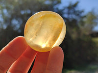 Polished Golden Healer Quartz Palm Stones x 20 From Madagascar