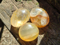 Polished Golden Healer Quartz Palm Stones x 20 From Madagascar
