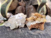 Natural Limonite Quartz Clusters x 24 From Solwezi, Zambia - Toprock Gemstones and Minerals 