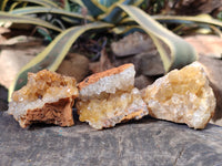 Natural Limonite Quartz Clusters x 24 From Solwezi, Zambia - Toprock Gemstones and Minerals 