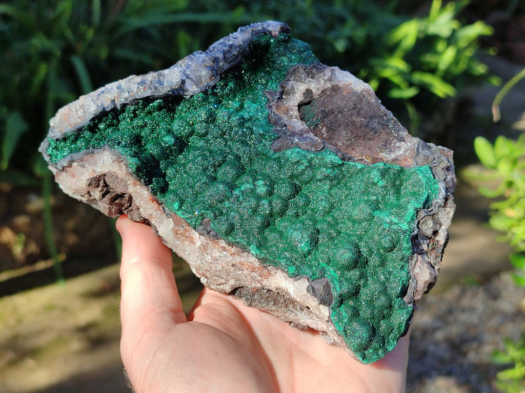 Natural Ball Malachite On Quartz Matrix Specimens x 1 From Mindigi Mine, Congo - Toprock Gemstones and Minerals 