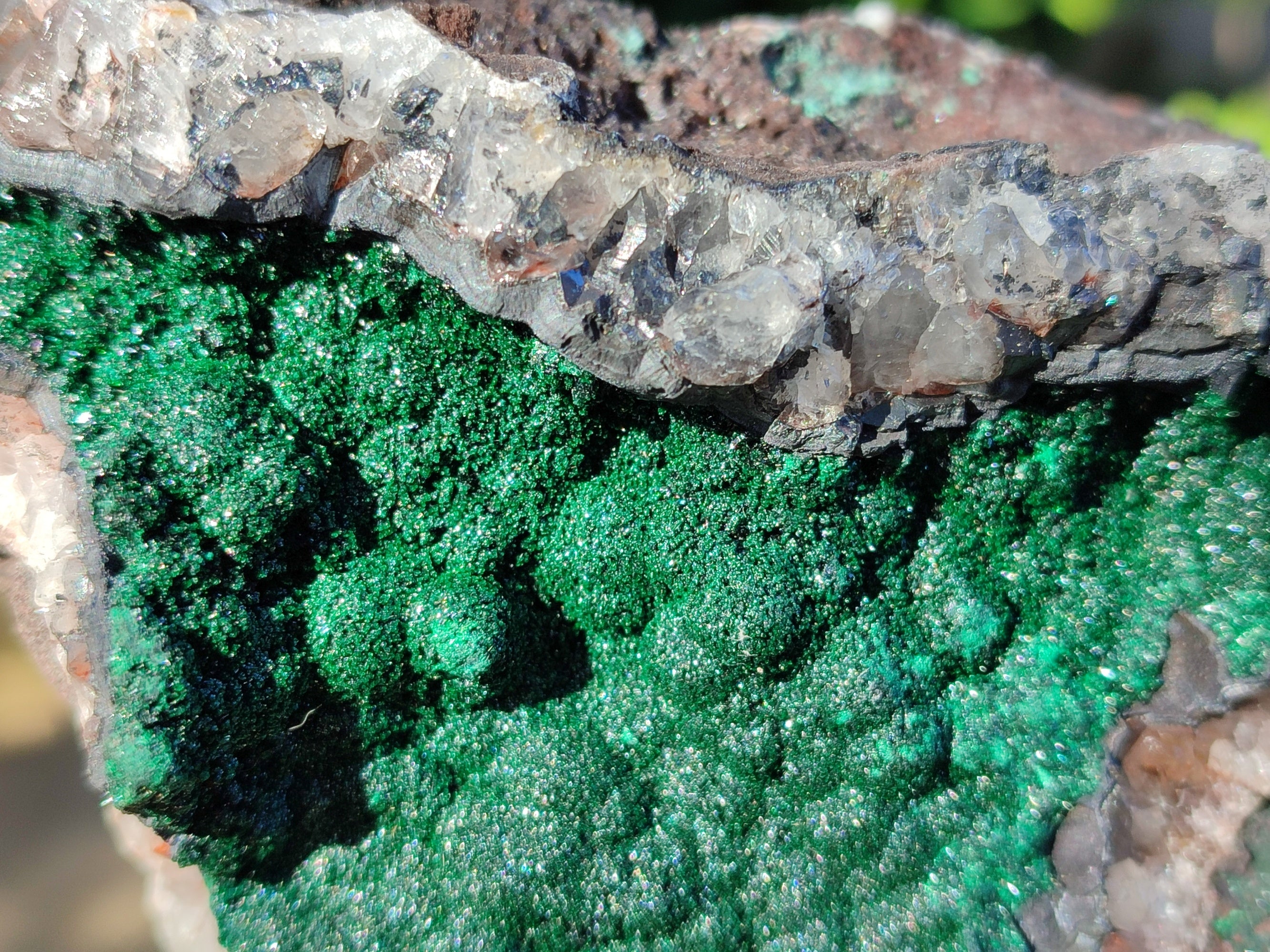 Natural Ball Malachite On Quartz Matrix Specimens x 1 From Mindigi Mine, Congo - Toprock Gemstones and Minerals 