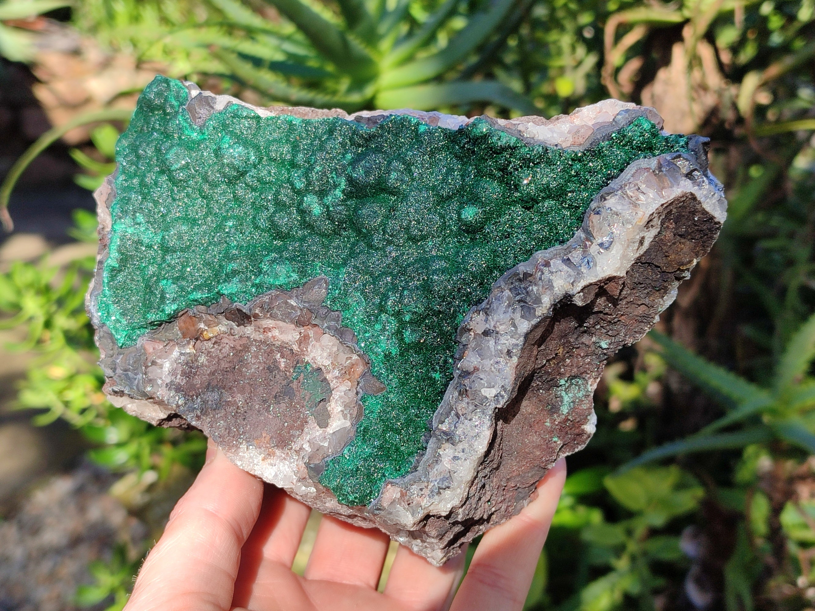 Natural Ball Malachite On Quartz Matrix Specimens x 1 From Mindigi Mine, Congo - Toprock Gemstones and Minerals 