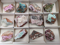 Natural Drusy Salrose with Chrysocolla and Malachite x 12 From Kakanda, Congo - Toprock Gemstones and Minerals 