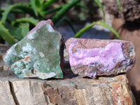 Natural Drusy Salrose with Chrysocolla and Malachite x 12 From Kakanda, Congo - Toprock Gemstones and Minerals 
